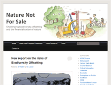 Tablet Screenshot of naturenotforsale.org